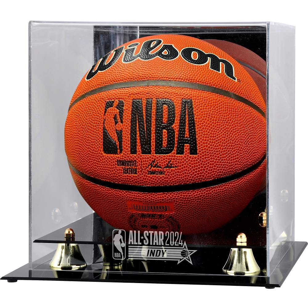 NBA 2024 All-Star Game Logo Golden Classic Sublimated Basketball Display Case