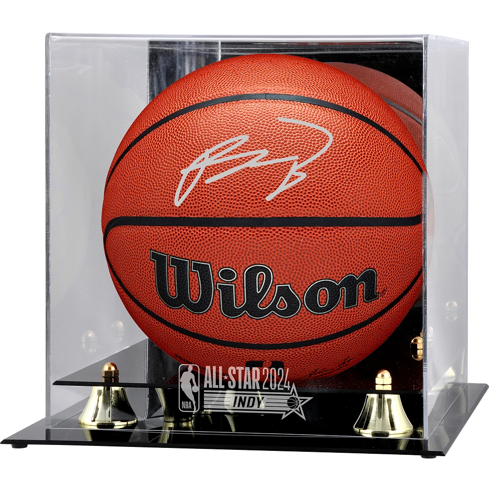 Paolo Banchero Orlando Magic Autographed Wilson Indoor/Outdoor Basketball with Golden Classic 2024 NBA All-Star Game Logo Display Case
