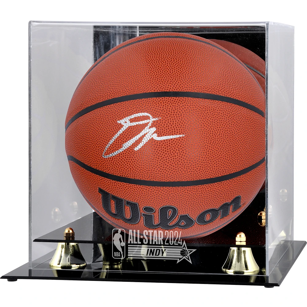 Donovan Mitchell Cleveland Cavaliers Autographed Wilson Indoor/Outdoor Basketball with Golden Classic 2024 NBA All-Star Game Logo Display Case