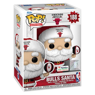 Chicago Bulls Santa Funko Pop! 2024 Fanatics Exclusive Vinyl Figure