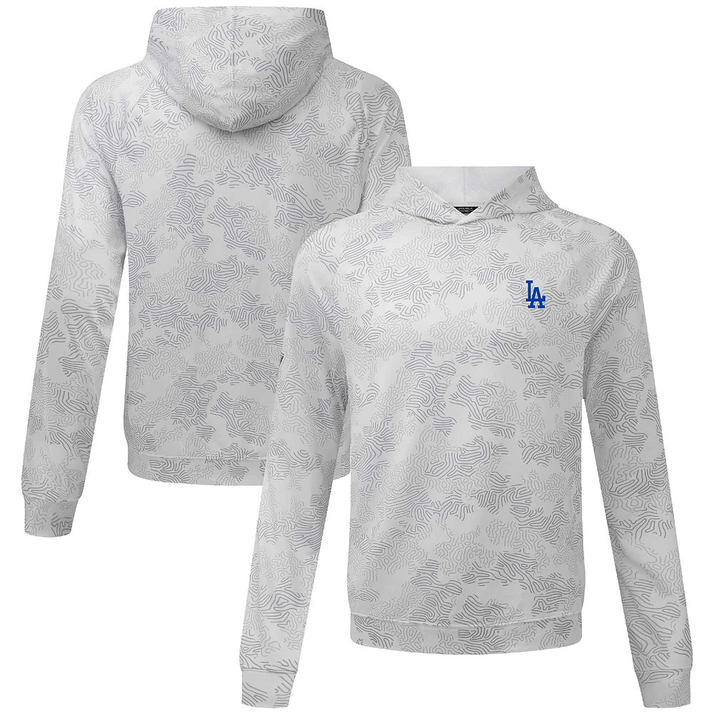 Men's Levelwear White Los Angeles Dodgers Blender Insignia Hoodie