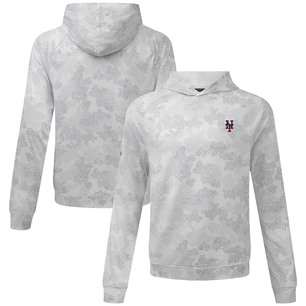 Men's Levelwear White New York Mets Blender Insignia Hoodie