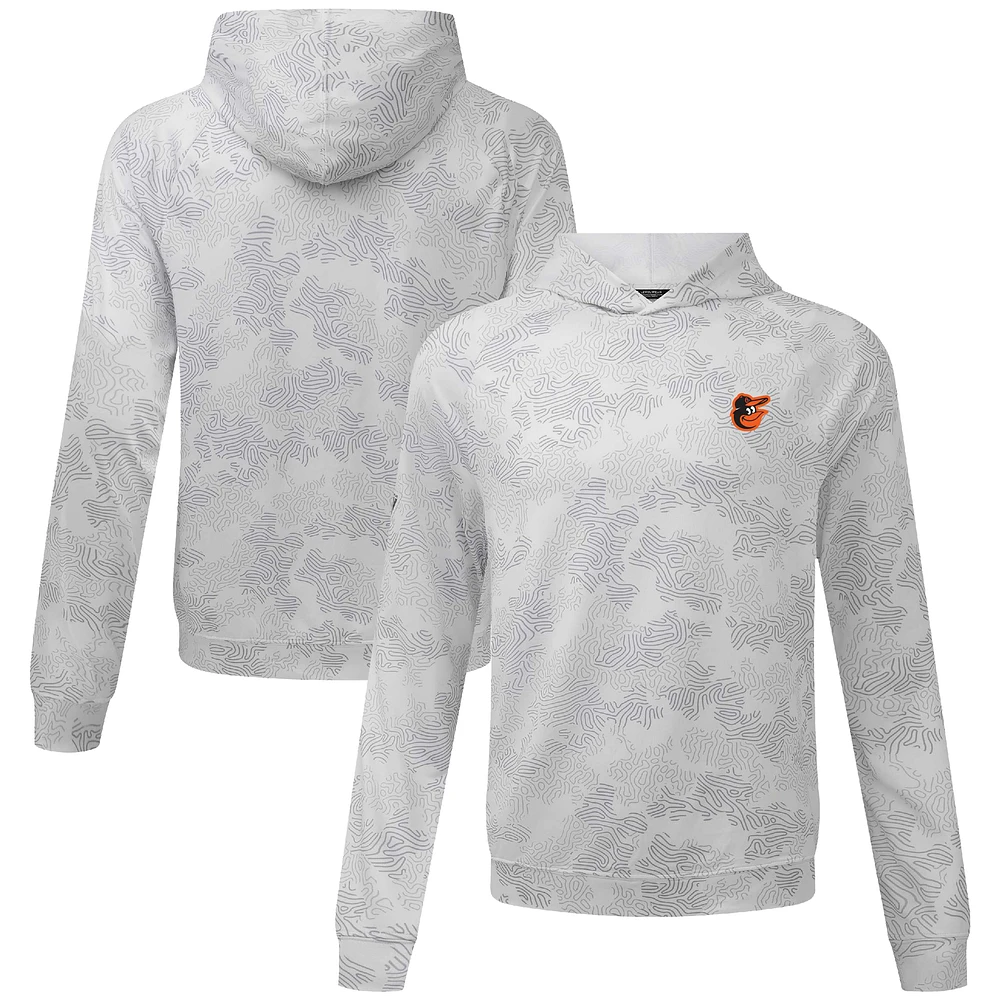 Men's Levelwear White Baltimore Orioles Blender Insignia Hoodie
