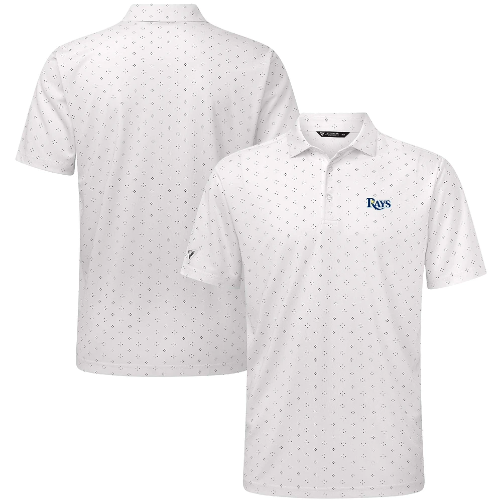 Men's Levelwear White Tampa Bay Rays Detect Insignia Polo