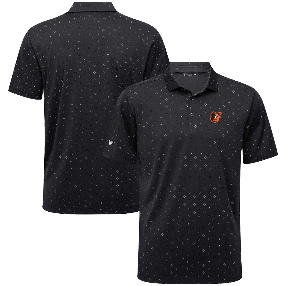 Men's Levelwear Black Baltimore Orioles Detect Insignia Polo