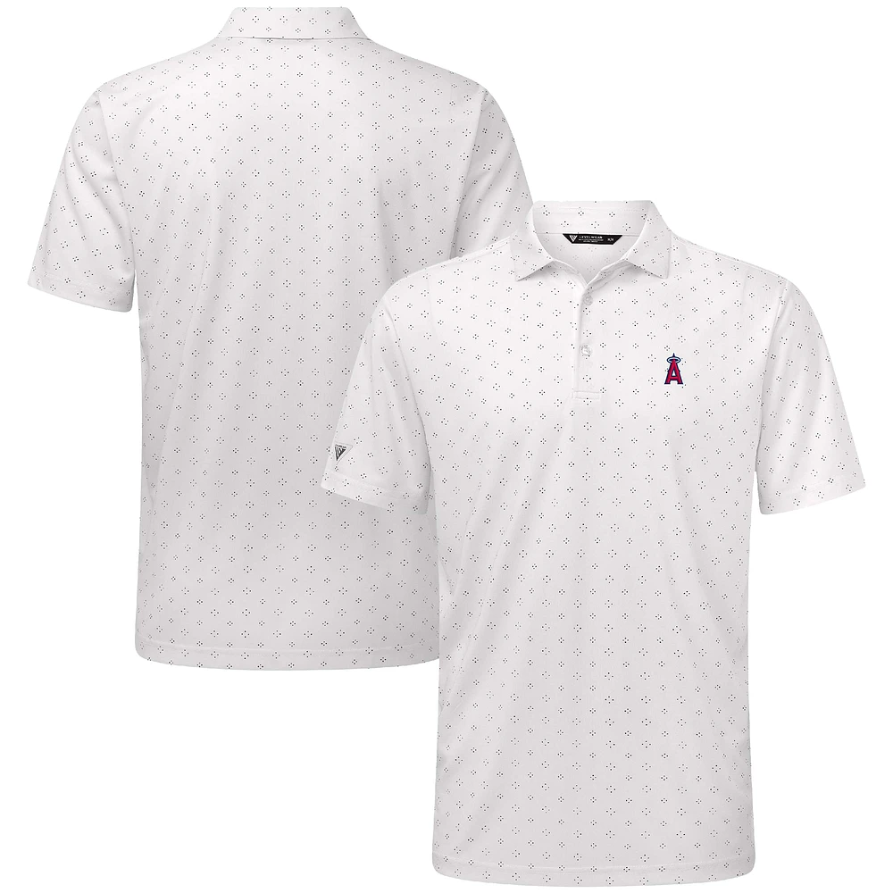 Men's Levelwear White Los Angeles Angels Detect Insignia Polo