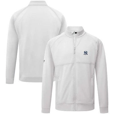 Men's Levelwear White New York Yankees Form Insignia Full-Zip Jacket