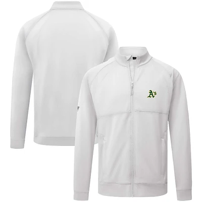 Men's Levelwear White Athletics Form Insignia Full-Zip Jacket