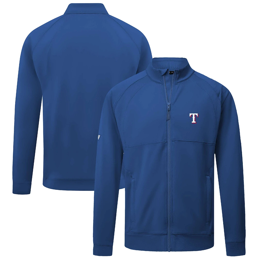 Men's Levelwear Royal Texas Rangers Form Insignia Full-Zip Jacket