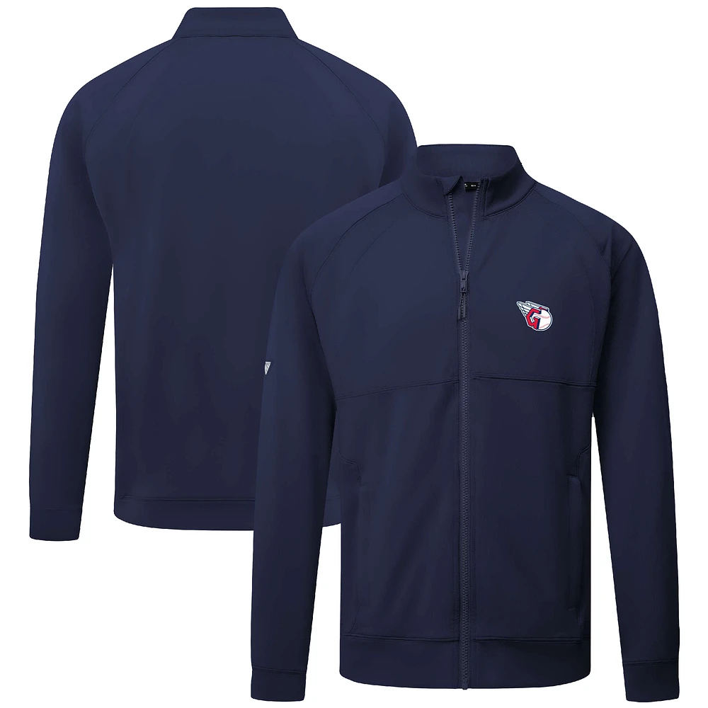 Men's Levelwear Navy Cleveland Guardians Form Insignia Full-Zip Jacket