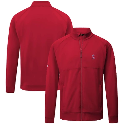 Men's Levelwear Red Los Angeles Angels Form Insignia Full-Zip Jacket