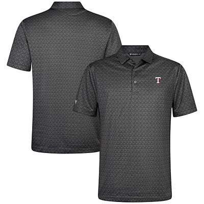 Men's Levelwear Charcoal Texas Rangers System Insignia Polo