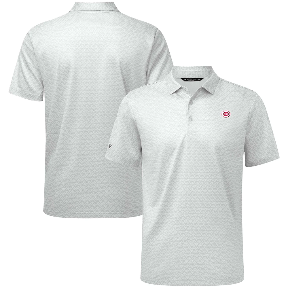 Men's Levelwear White Cincinnati Reds System Insignia Polo