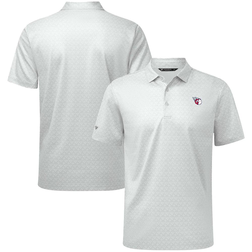 Men's Levelwear White Cleveland Guardians System Insignia Polo