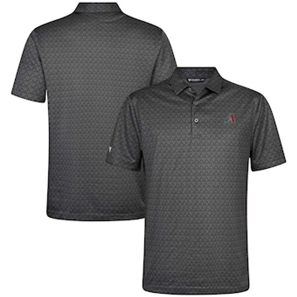 Men's Levelwear Charcoal Arizona Diamondbacks System Insignia Polo
