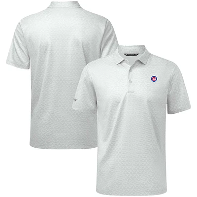 Men's Levelwear White Chicago Cubs System Insignia Polo