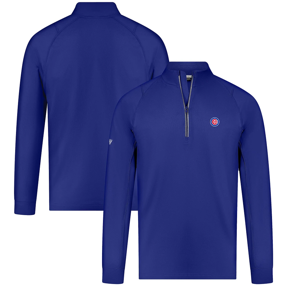 Men's Levelwear Royal Chicago Cubs Theory Insignia Quarter-Zip Pullover