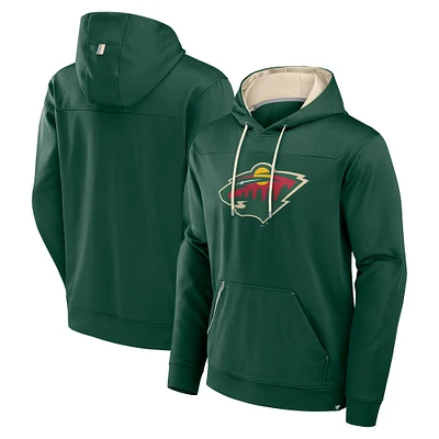 Men's Fanatics Minnesota Wild Defender Pullover Hoodie