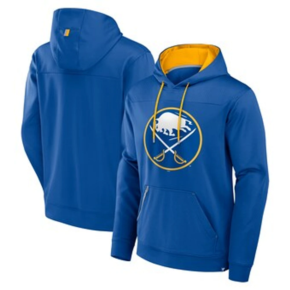 Men's Fanatics Royal Buffalo Sabres Defender Pullover Hoodie