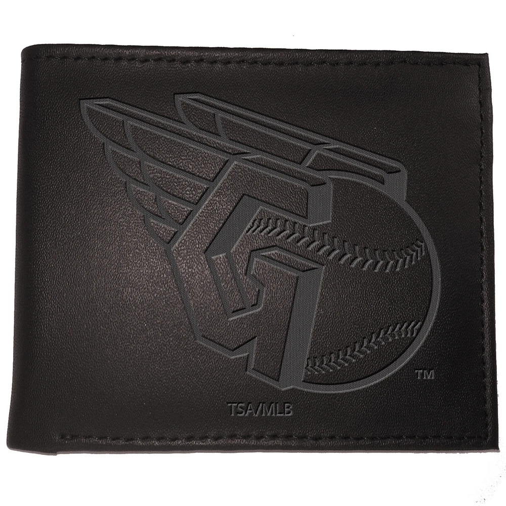 Black Cleveland Guardians Hybrid Bi-Fold Wallet