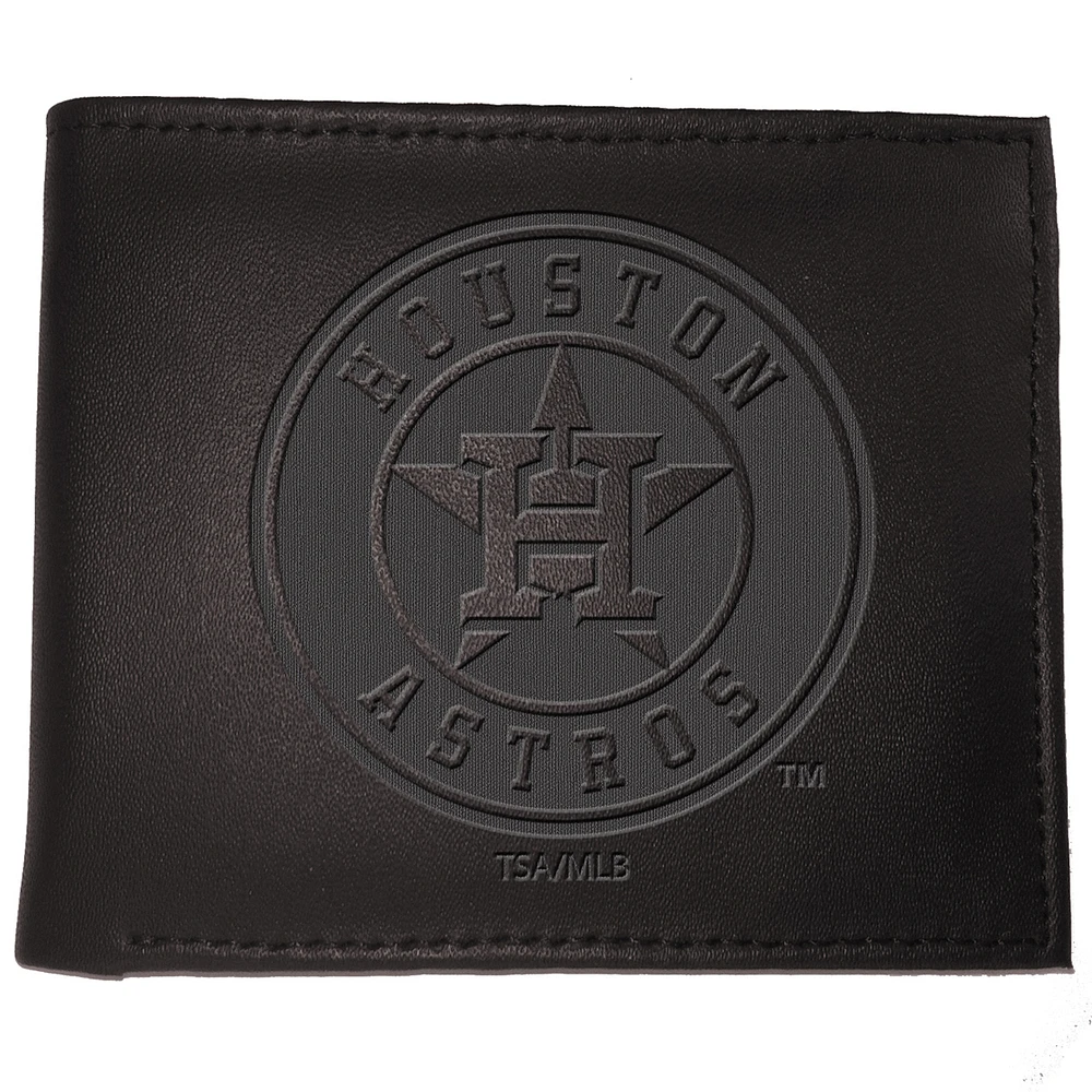 Black Houston Astros Hybrid Bi-Fold Wallet