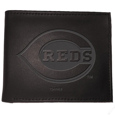 Black Cincinnati Reds Hybrid Bi-Fold Wallet