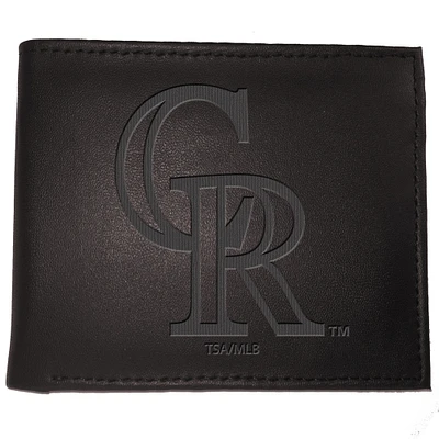 Black Colorado Rockies Hybrid Bi-Fold Wallet