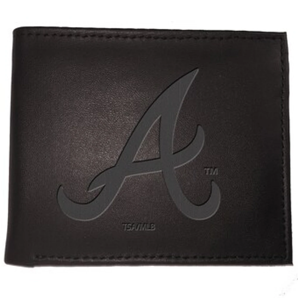 Black Atlanta Braves Hybrid Bi-Fold Wallet