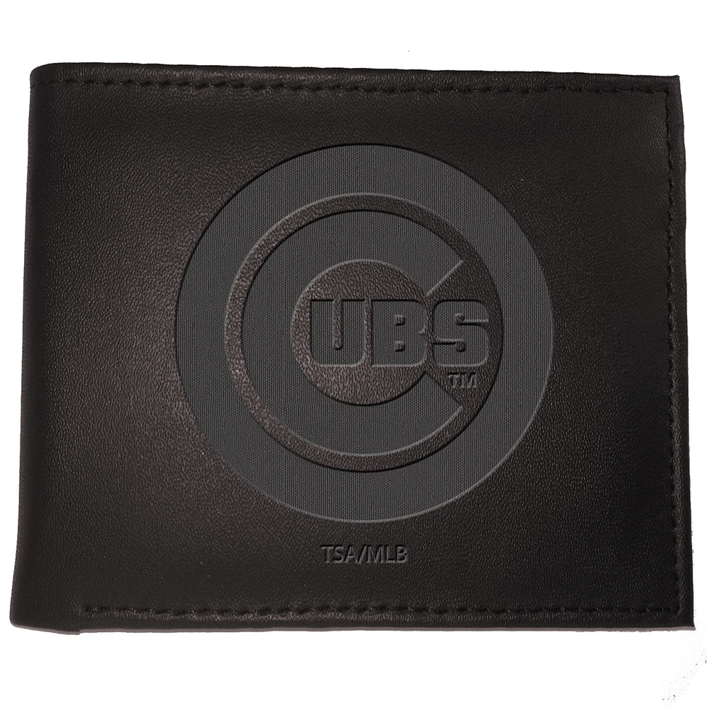 Black Chicago Cubs Hybrid Bi-Fold Wallet