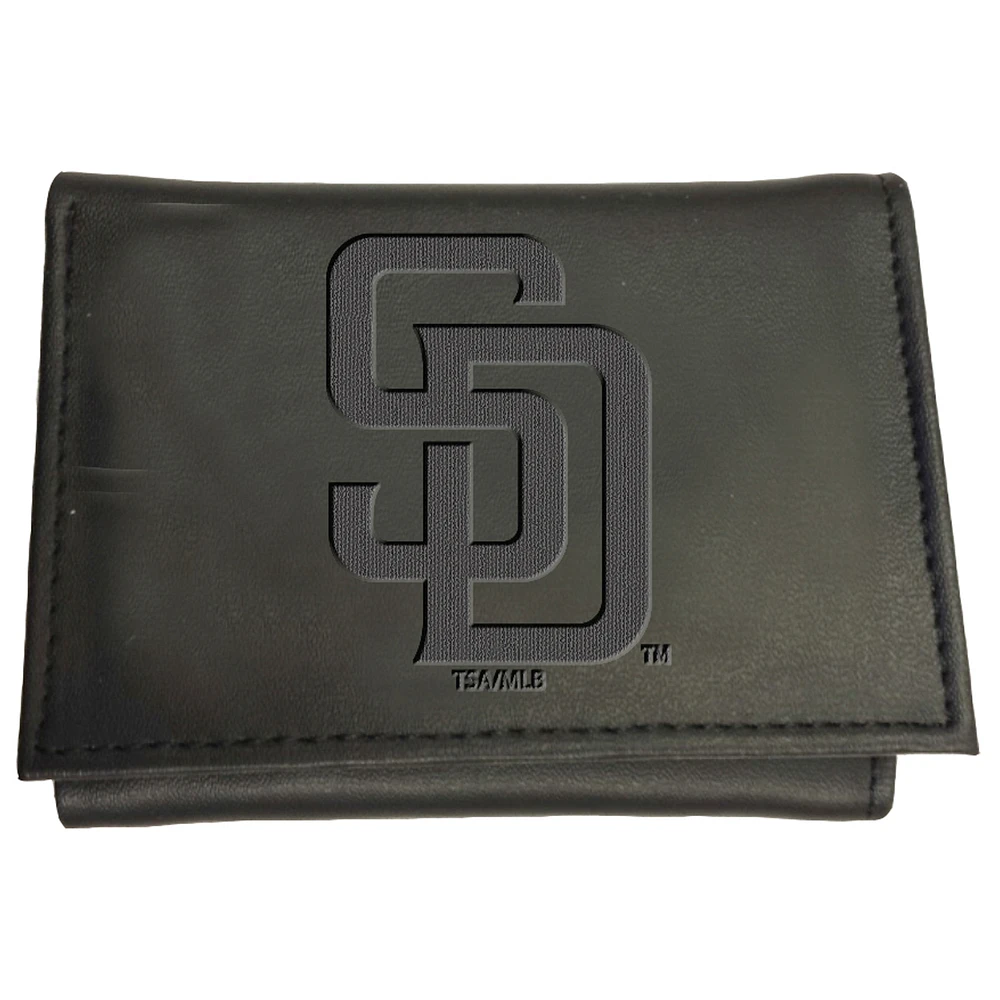 Black San Diego Padres Hybrid Tri-Fold Wallet