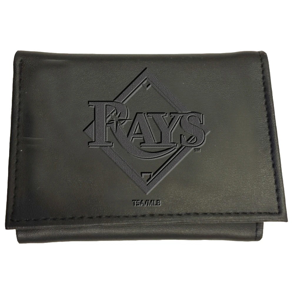 Black Tampa Bay Rays Hybrid Tri-Fold Wallet