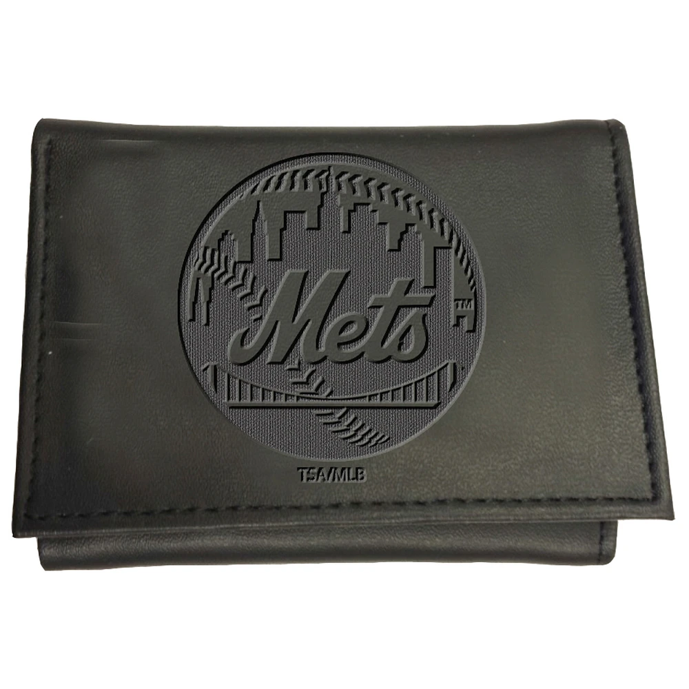 Black New York Mets Hybrid Tri-Fold Wallet