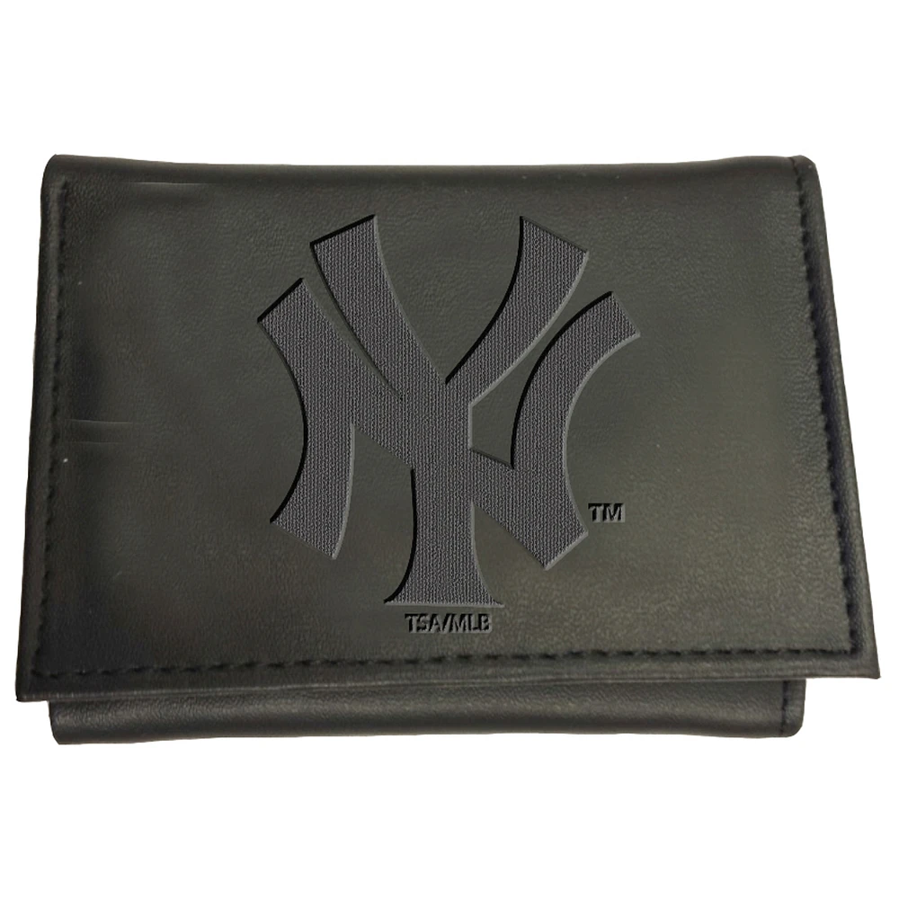 Black New York Yankees Hybrid Tri-Fold Wallet