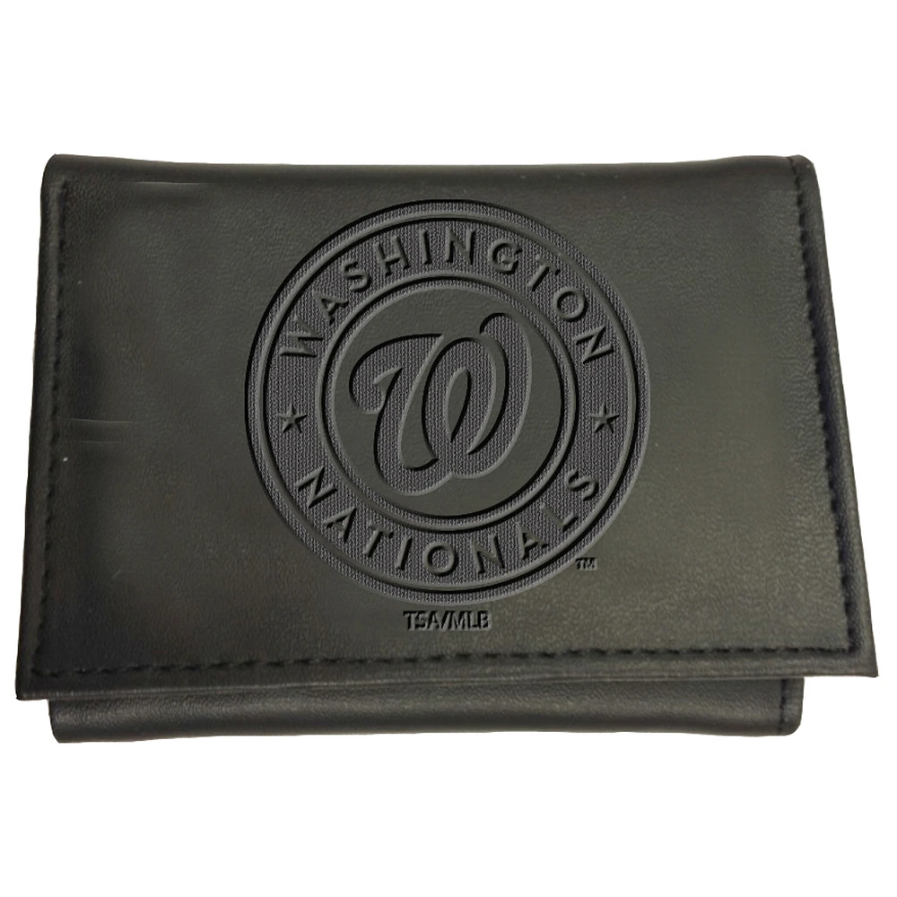 Black Washington Nationals Hybrid Tri-Fold Wallet