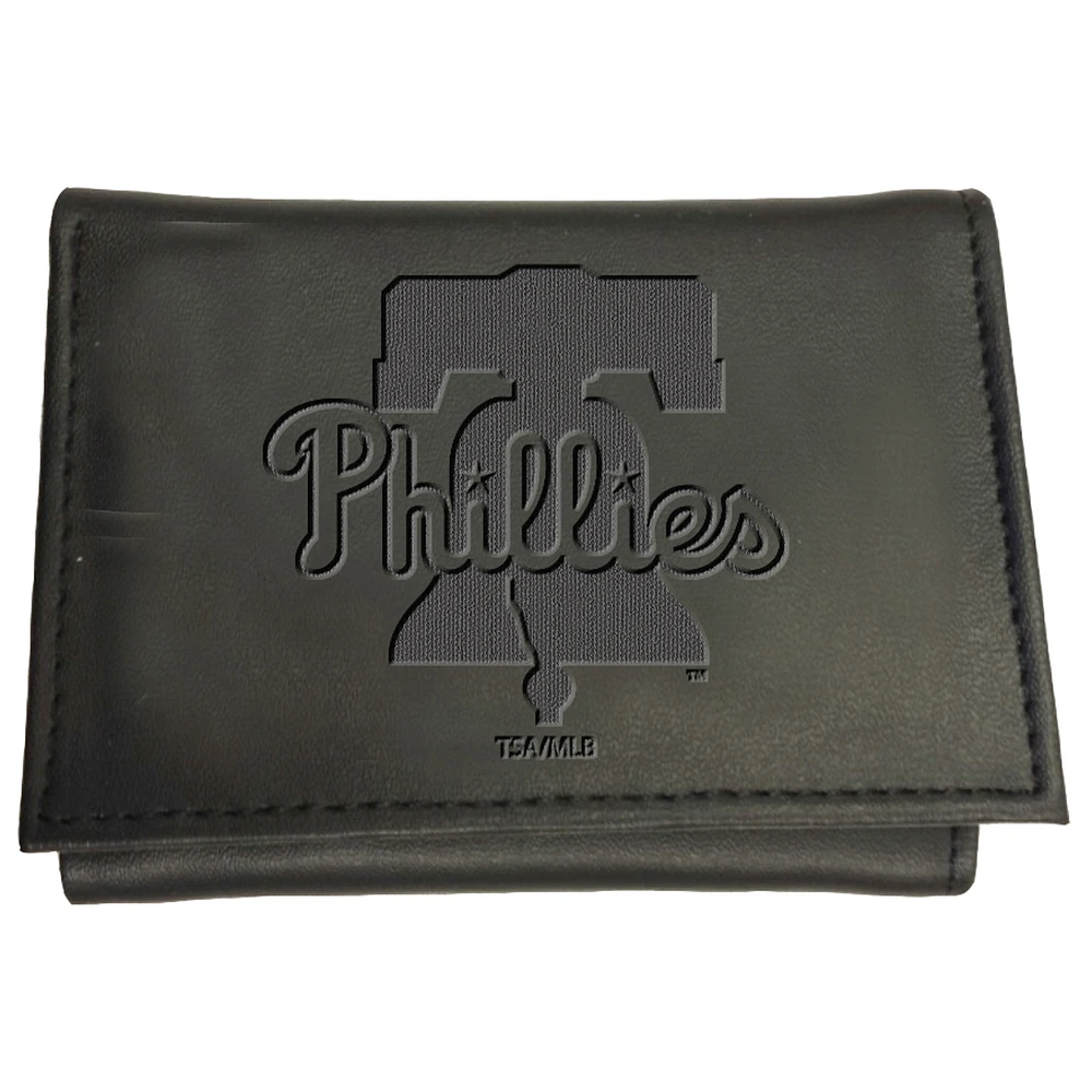 Black Philadelphia Phillies Hybrid Tri-Fold Wallet