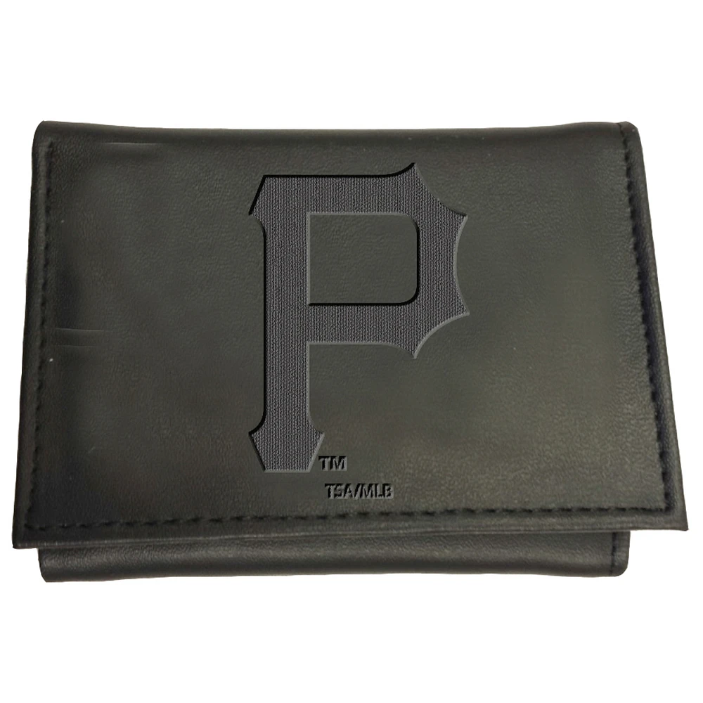 Black Pittsburgh Pirates Hybrid Tri-Fold Wallet