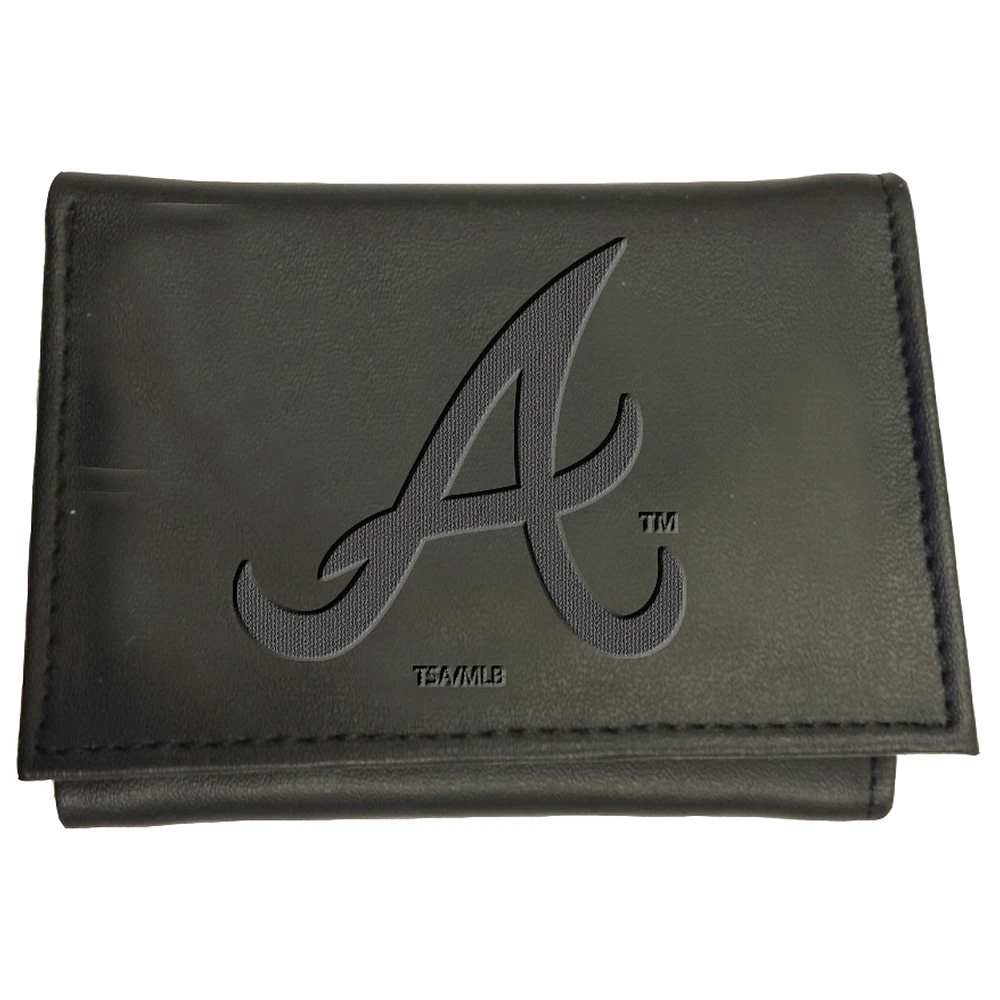 Black Atlanta Braves Hybrid Tri-Fold Wallet