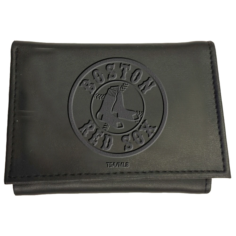 Black Boston Red Sox Hybrid Tri-Fold Wallet