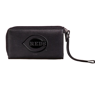 Black Cincinnati Reds Cell Phone Wristlet Wallet