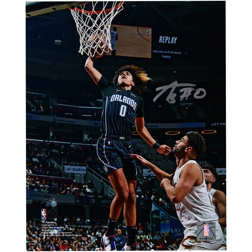 Anthony Black Orlando Magic Autographed 8" x 10" Dunk vs. Cleveland Cavaliers Photograph