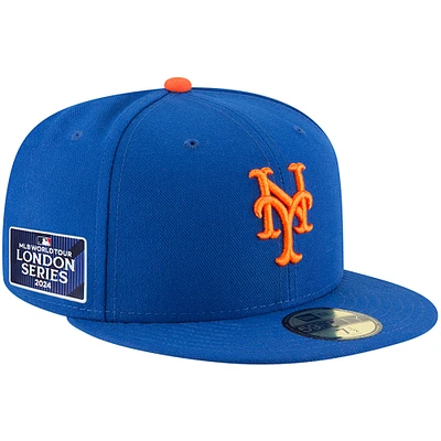 Men's New Era Royal York Mets 2024 MLB World Tour London Series 59FIFTY Fitted Hat