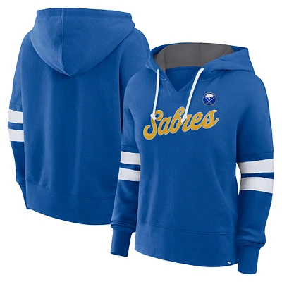 Women's Fanatics Royal Buffalo Sabres Oversized Seize Pullover Hoodie