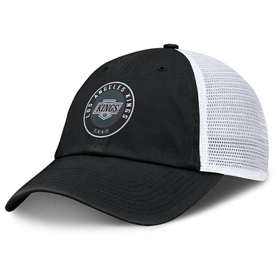 Men's Fanatics Black/White Los Angeles Kings Averie Trucker Adjustable Hat