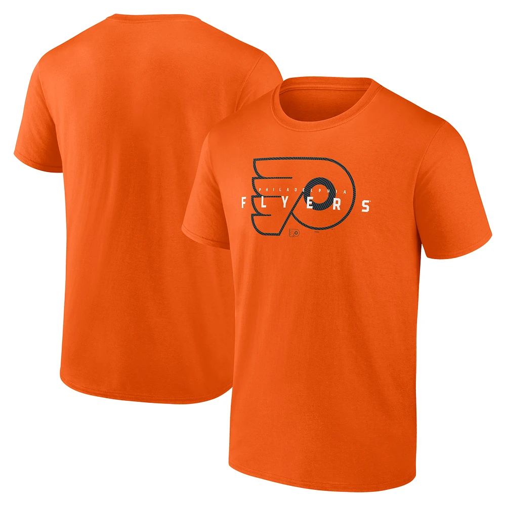 Men's Logo Athletic Orange Philadelphia Flyers Coordinate T-Shirt