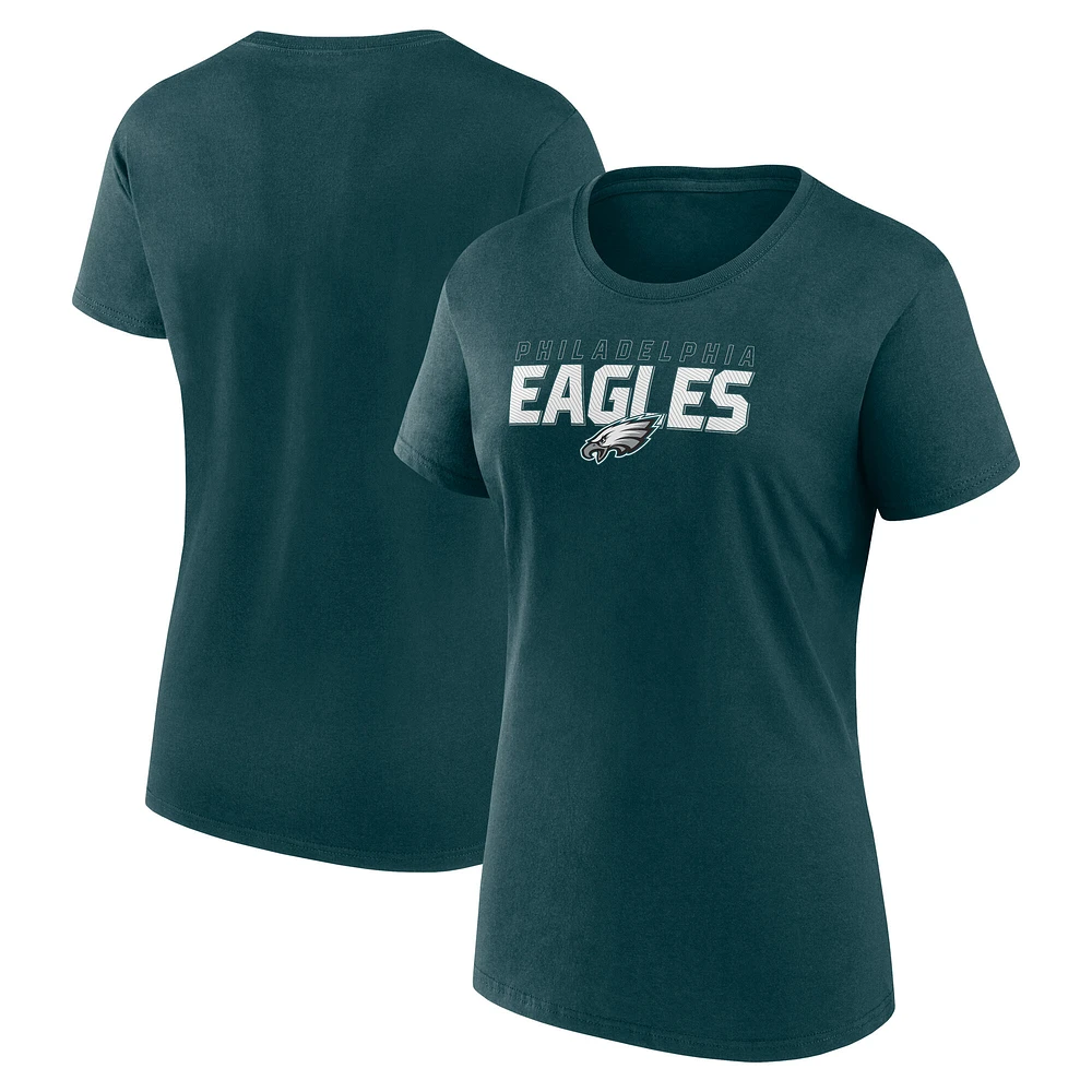 Women's Logo Athletic Green Philadelphia Eagles Lean T-Shirt