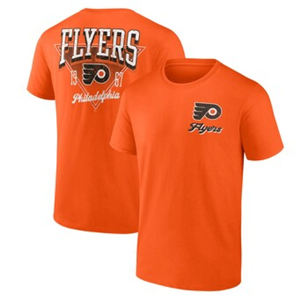 Men's Logo Athletic Orange Philadelphia Flyers Never Over T-Shirt
