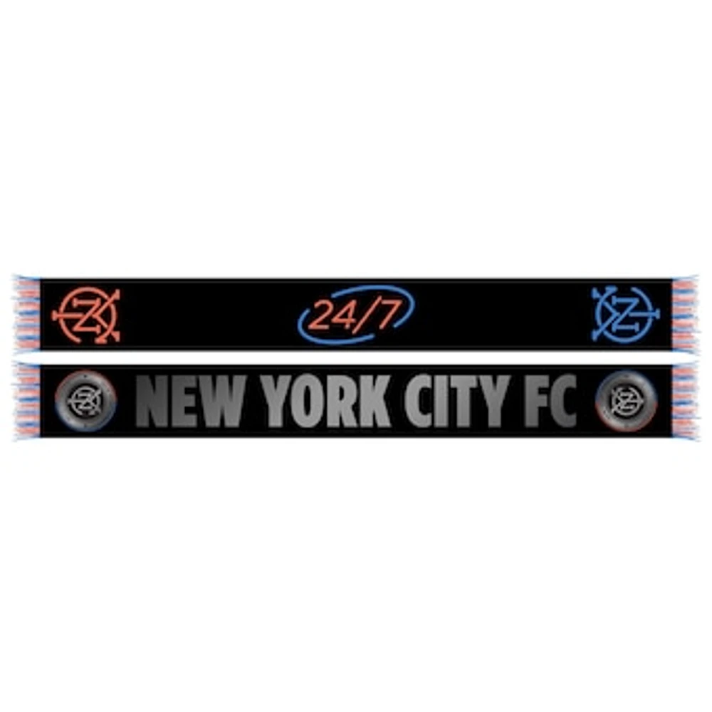 Black New York City FC 2024 Jersey Hook Scarf