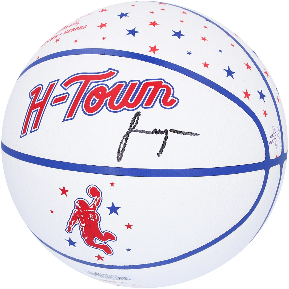 Jalen Green Houston Rockets Autographed Wilson 2023-24 City Edition Collector's Basketball