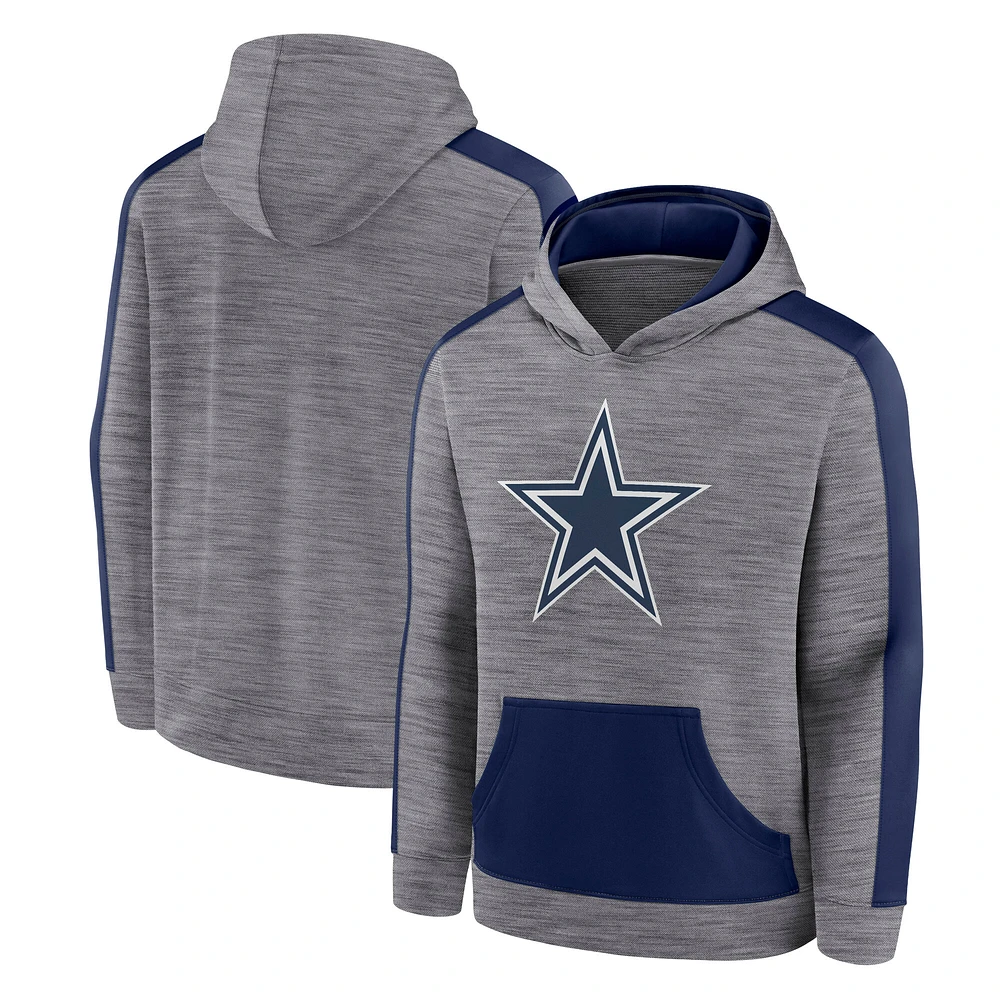 Men's Fanatics Heather Gray Dallas Cowboys Deliver Pullover Hoodie