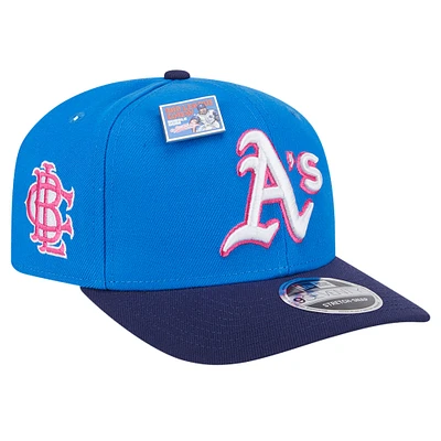 Men's New Era Blue/Navy Athletics 2024 Big League Chew Flavor Pack 9SEVENTY Adjustable Hat